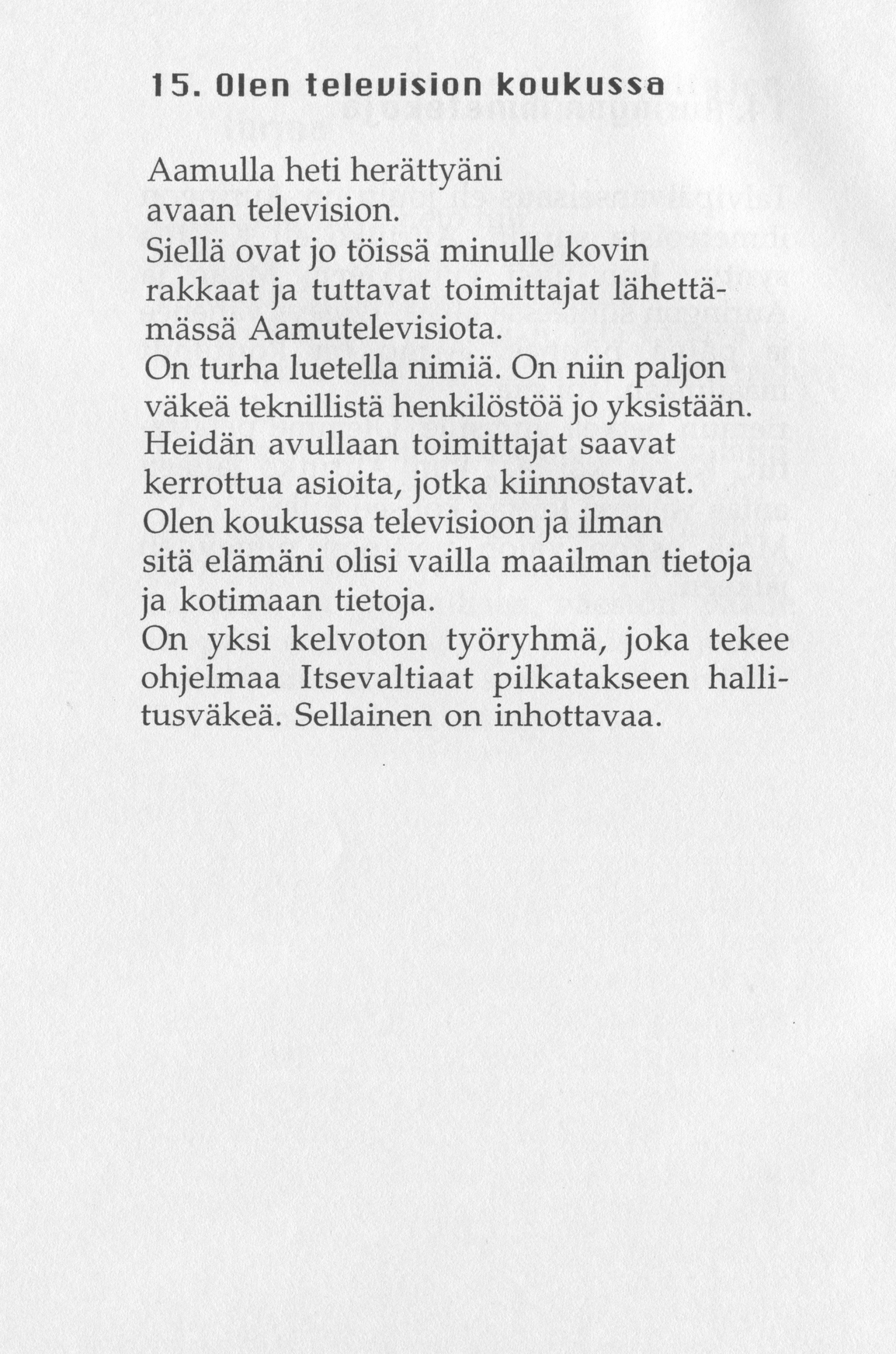 Scanned page 20 of Runoja Sipoosta, osa IX; complete transcript available below.