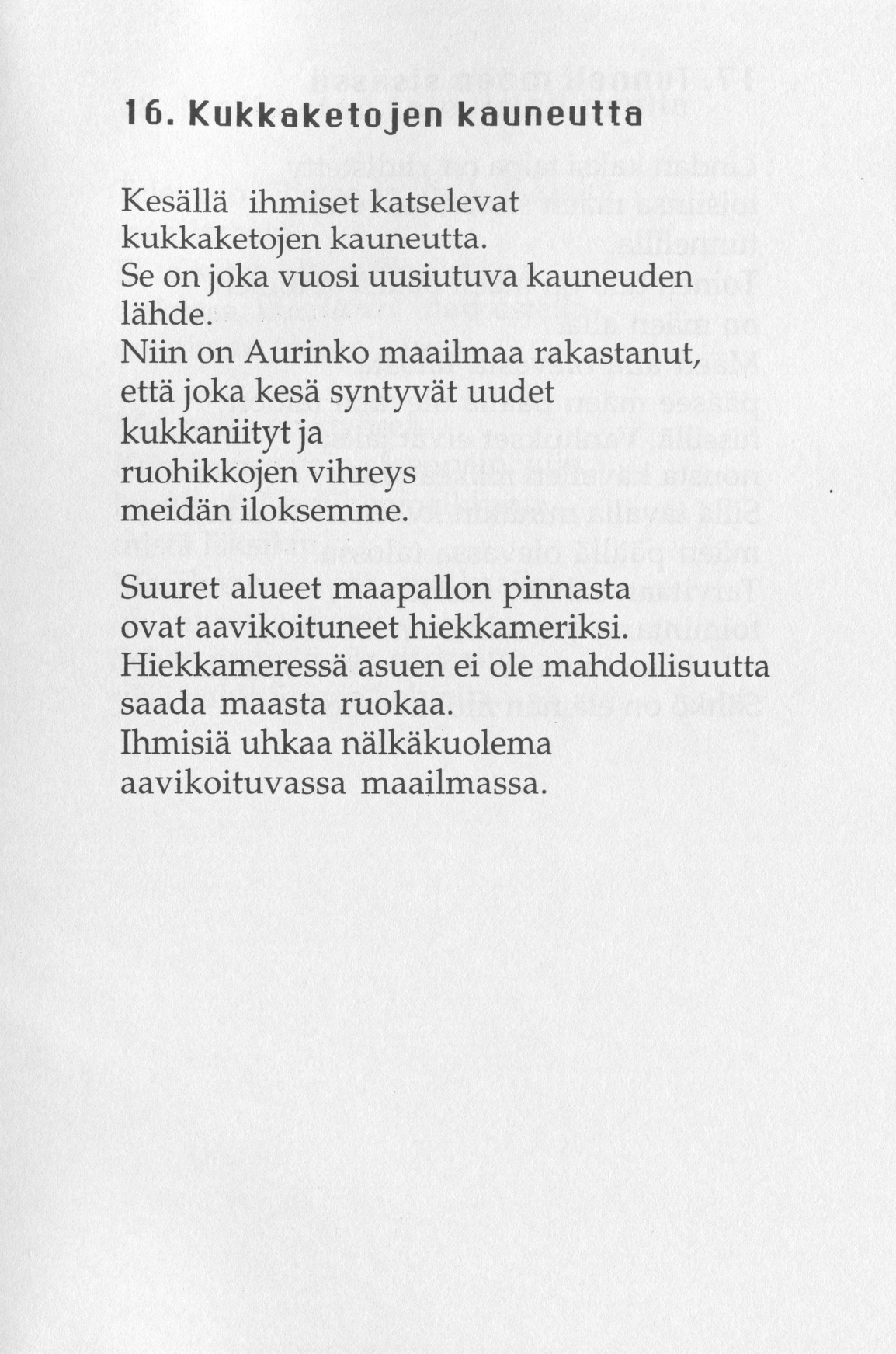 Scanned page 21 of Runoja Sipoosta, osa IX; complete transcript available below.