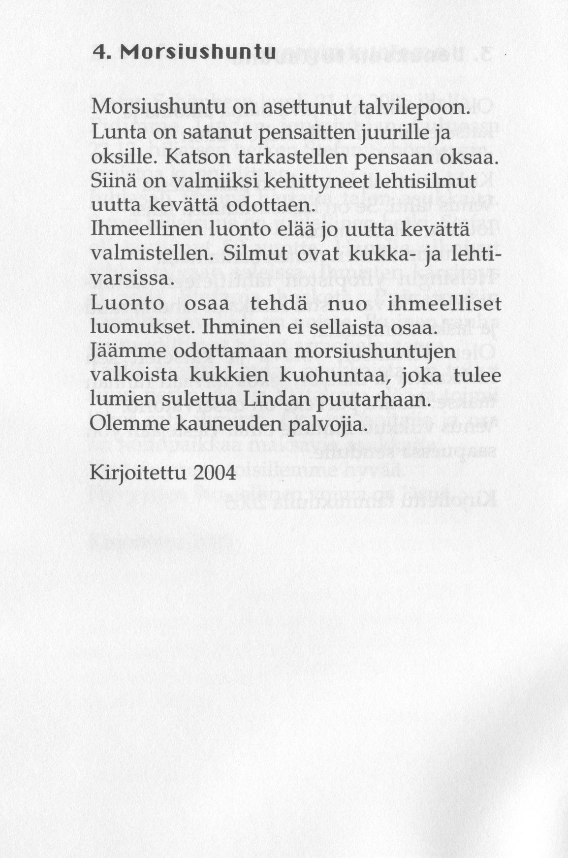 Scanned page 10 of Runoja Sipoosta, osa X; complete transcript available below.