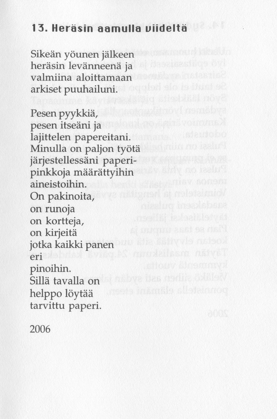 Scanned page 19 of Runoja Sipoosta, osa X; complete transcript available below.