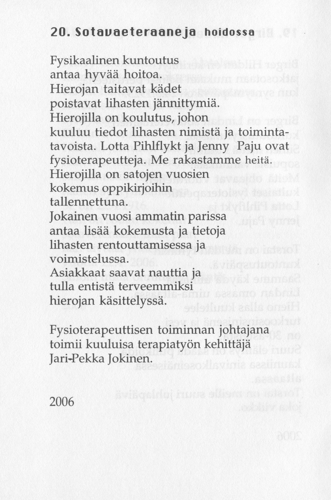 Scanned page 26 of Runoja Sipoosta, osa X; complete transcript available below.