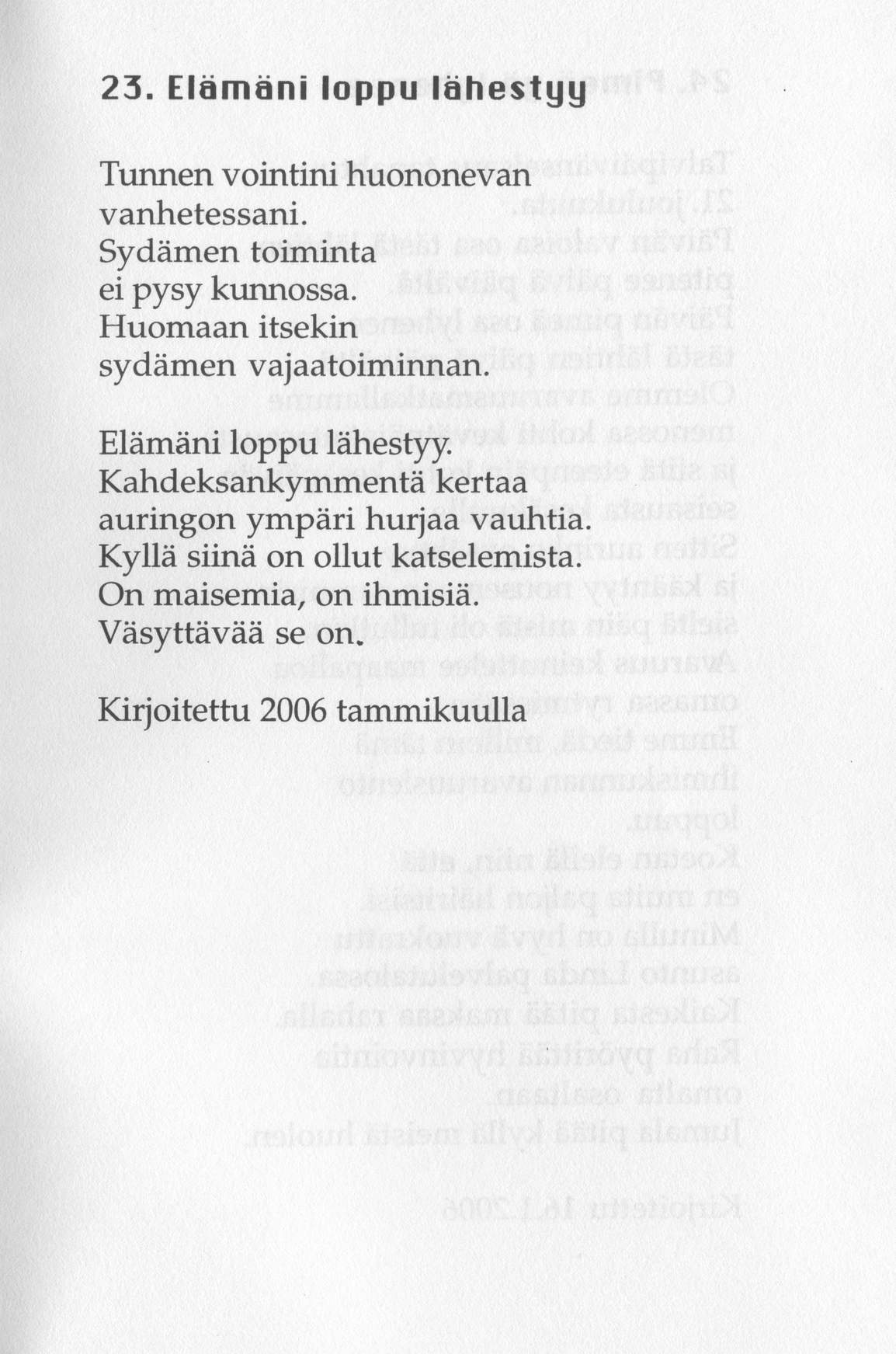 Scanned page 29 of Runoja Sipoosta, osa X; complete transcript available below.