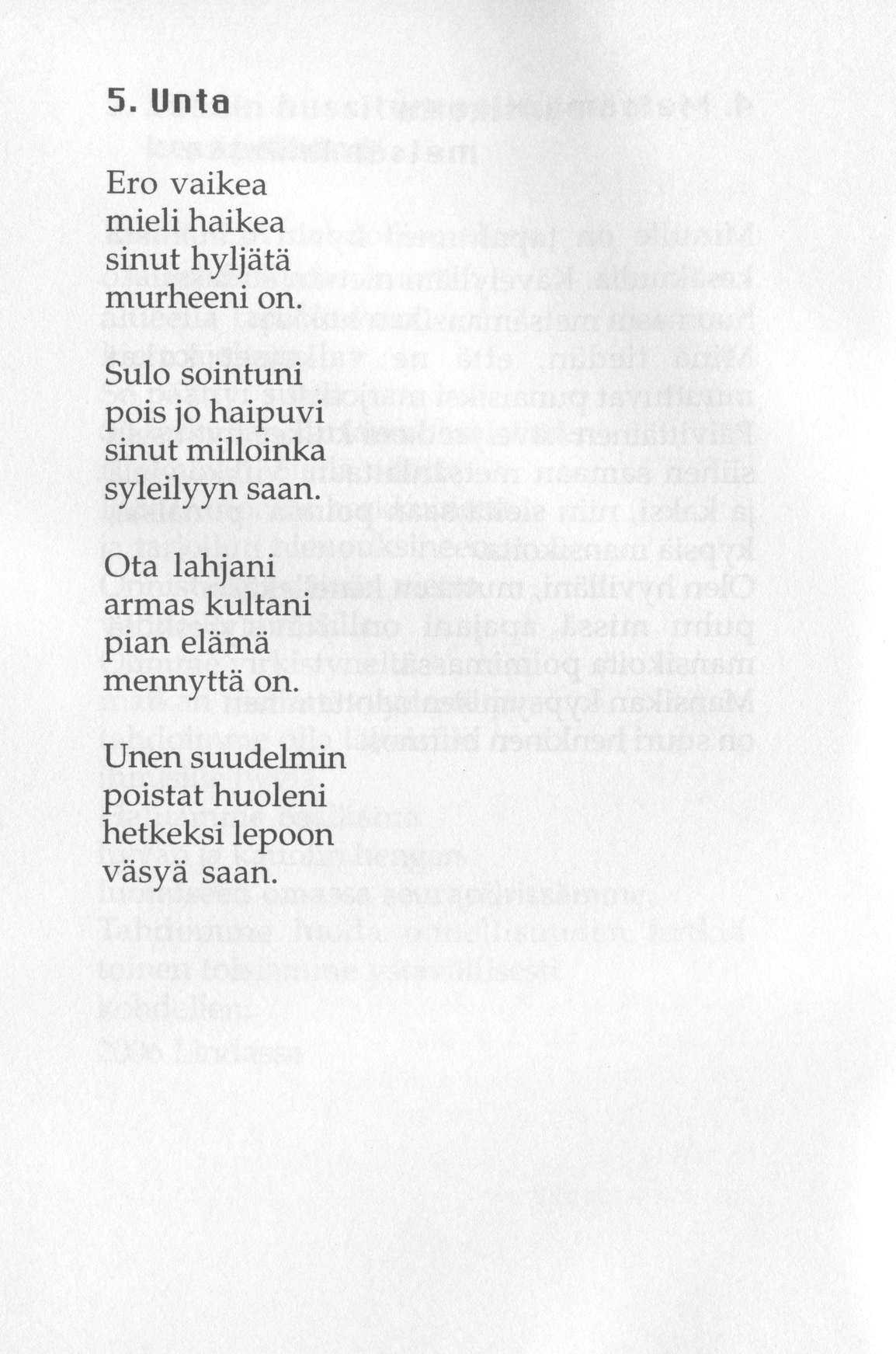 Scanned page 10 of Runoja Sipoosta, osa XI; complete transcript available below.