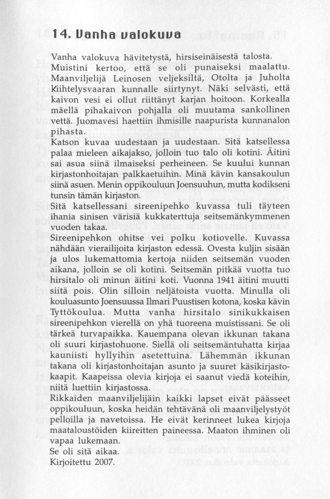 Scanned page 19 of Runoja Sipoosta, osa XI; complete transcript available below.