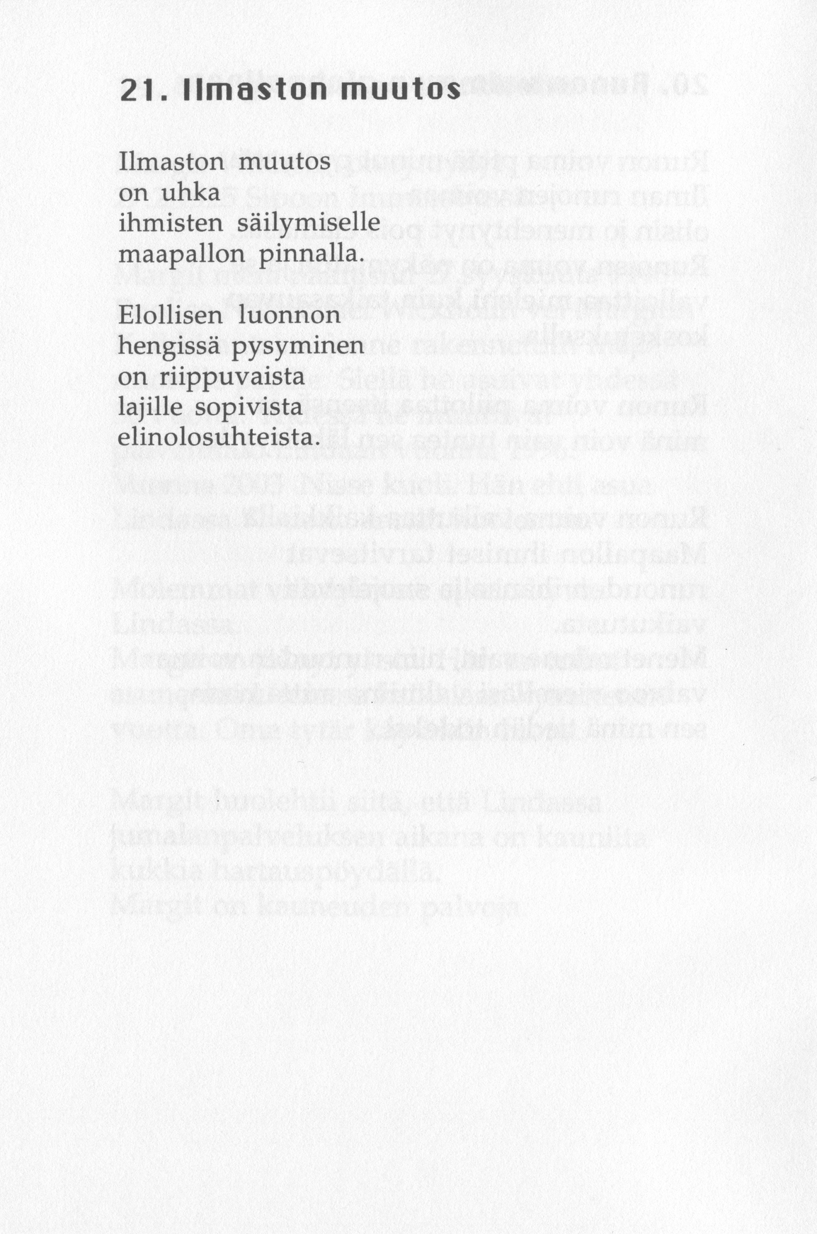 Scanned page 26 of Runoja Sipoosta, osa XI; complete transcript available below.