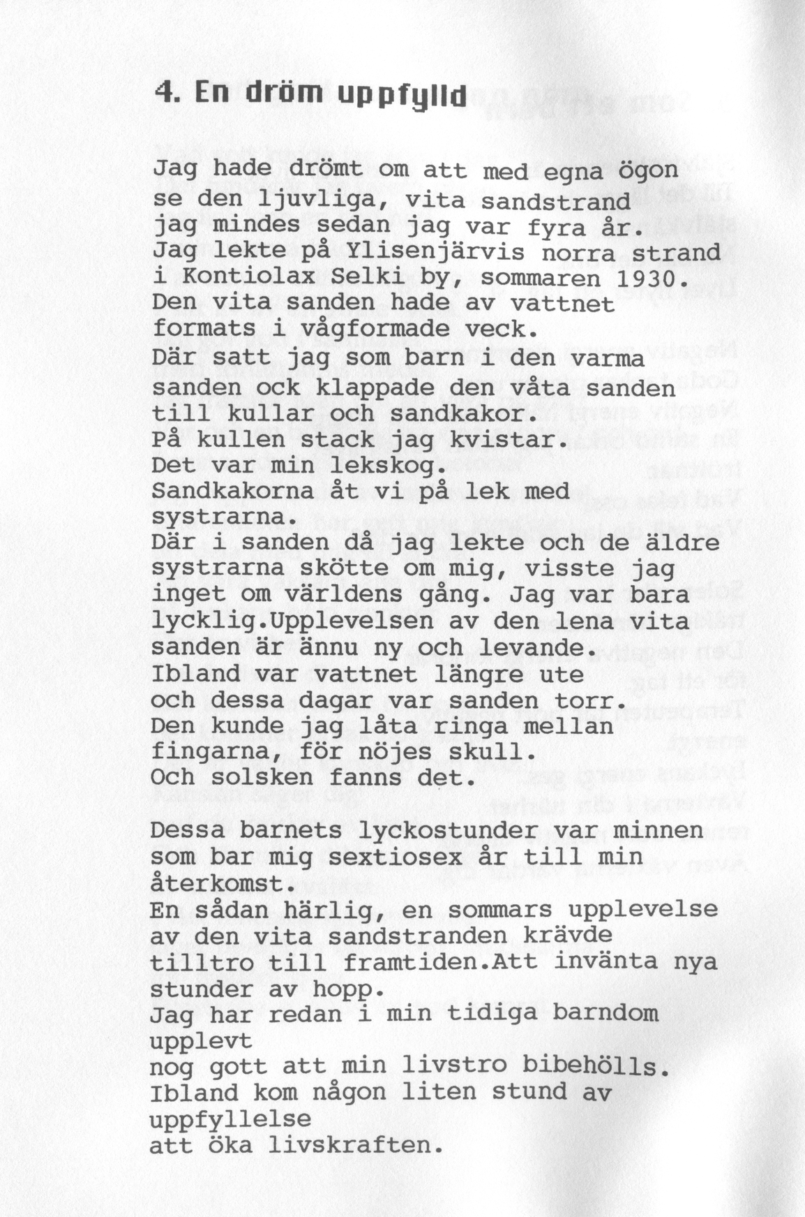 Scanned page 8 of Dikter från Sibbo, del V; complete transcript available below.