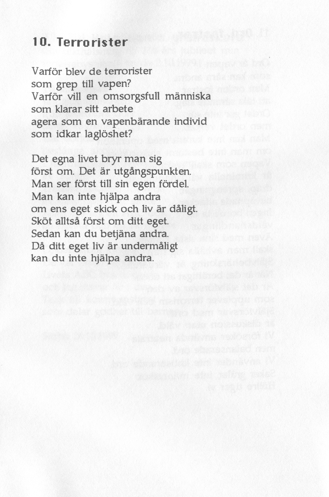 Scanned page 15 of Dikter från Sibbo, del V; complete transcript available below.