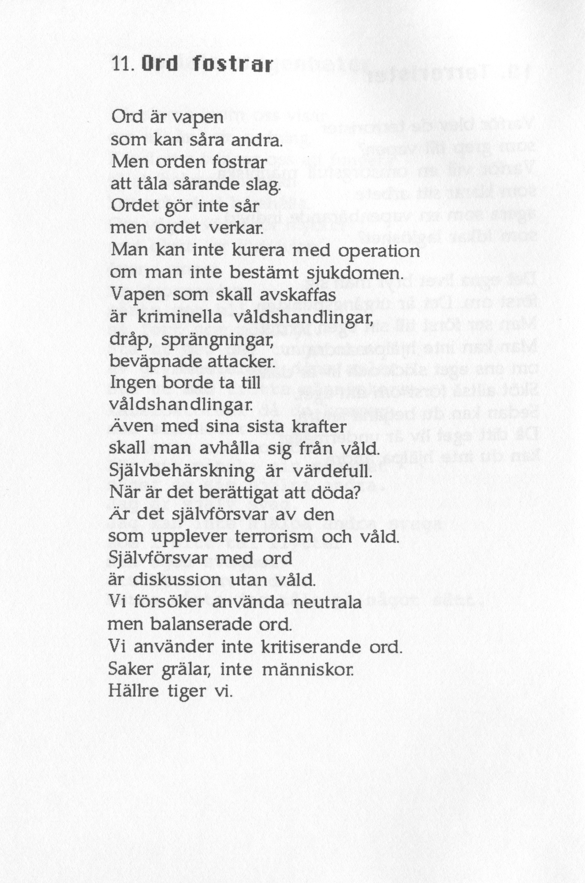 Scanned page 16 of Dikter från Sibbo, del V; complete transcript available below.