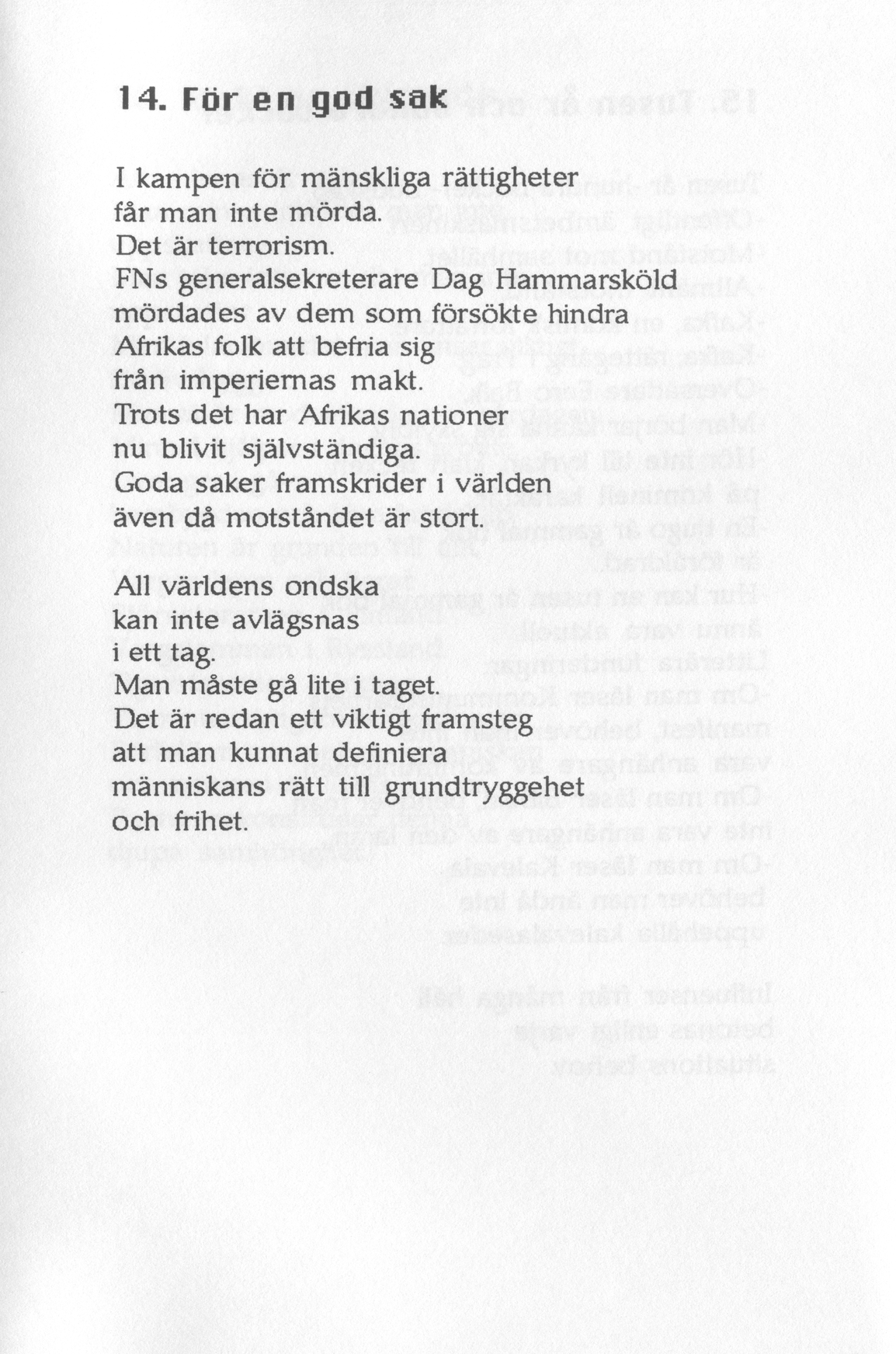 Scanned page 19 of Dikter från Sibbo, del V; complete transcript available below.